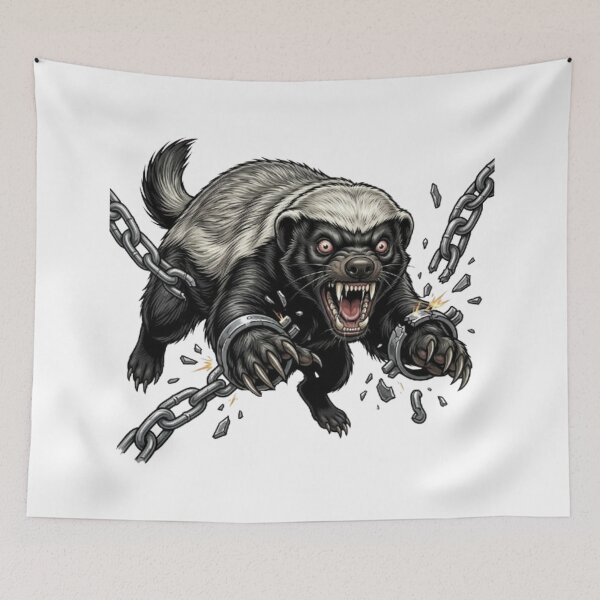 Item preview, Ratel in a Fury, Breaking His Chains designed and sold by CHRIST5000.