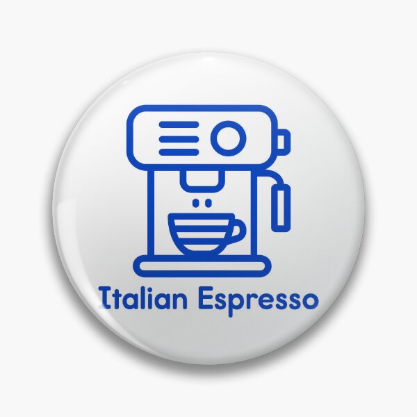 Item preview, Italian Espresso Machine Icon Minimal Blue Line Illustration designed and sold by BobaBunny76.