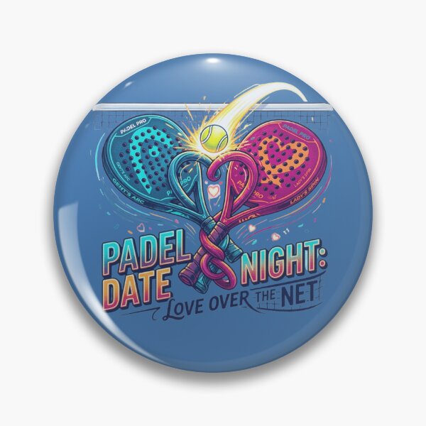 Item preview, Padel Date Night: Love Over The Net – Cute Padel Couple Art designed and sold by RDproject.