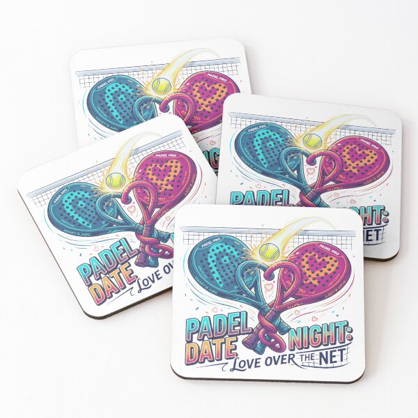Item preview, Padel Date Night: Love Over The Net – Cute Padel Couple Art designed and sold by RDproject.
