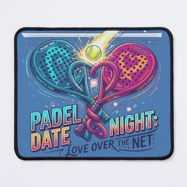 Item preview, Padel Date Night: Love Over The Net – Cute Padel Couple Art designed and sold by RDproject.