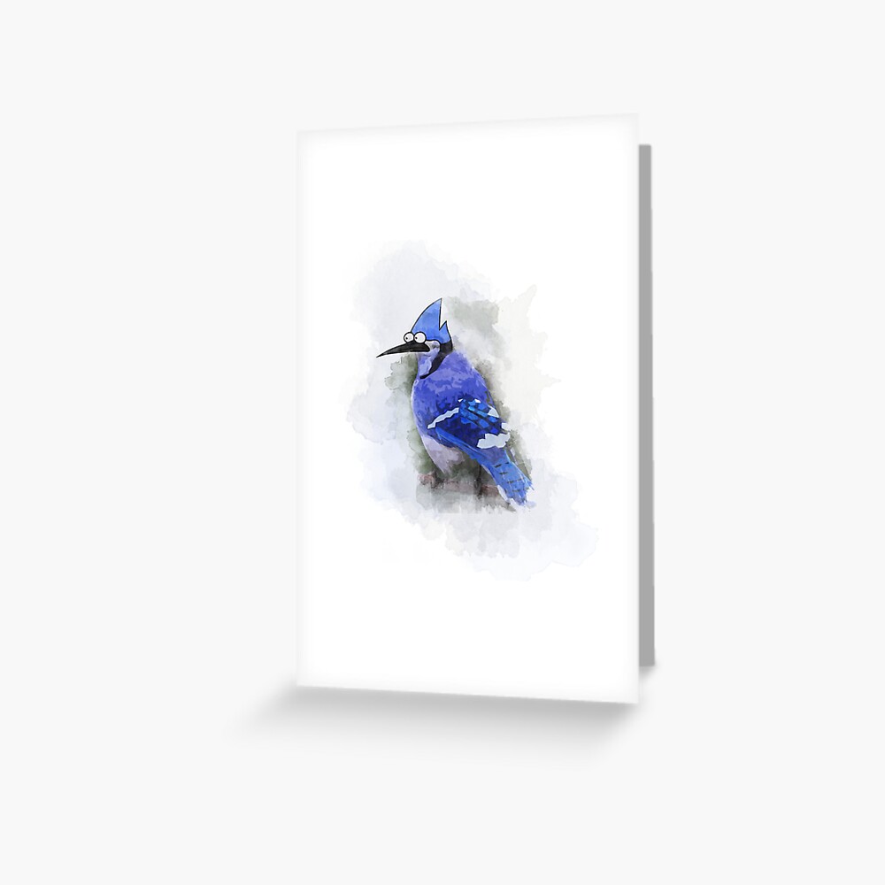 Mordecai The Blue Jay Greeting Card
