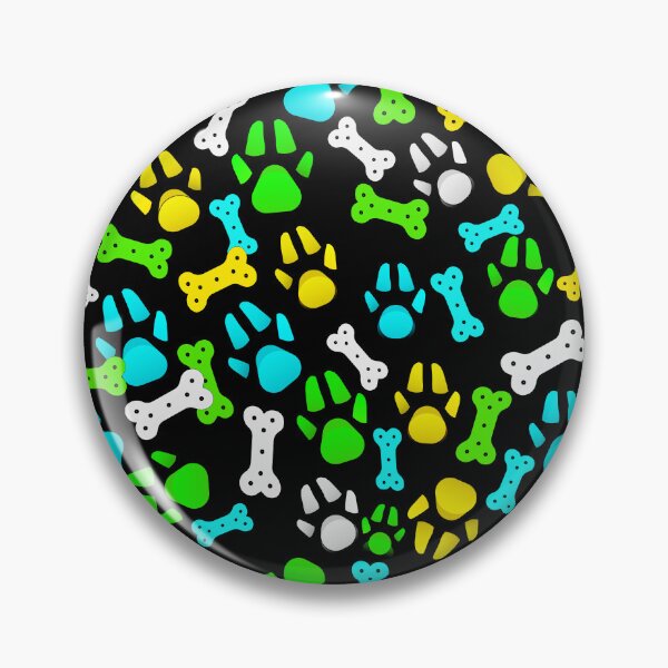 Item preview, Paws and Bones Print Neon Pet Fun designed and sold by NotEqualOfficial.