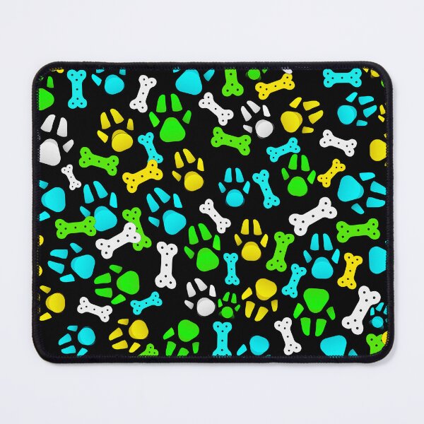 Item preview, Paws and Bones Print Neon Pet Fun designed and sold by NotEqualOfficial.