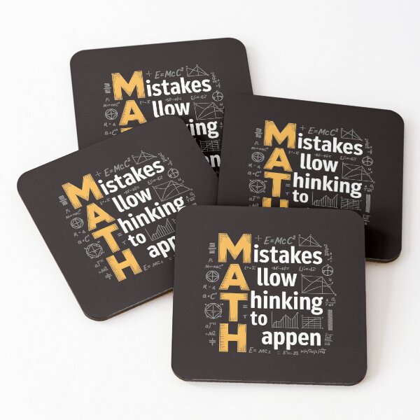 Item preview, Math Mistakes Allow Thinking To Happen – Math Teacher Humor Quote designed and sold by Redgiant87x.
