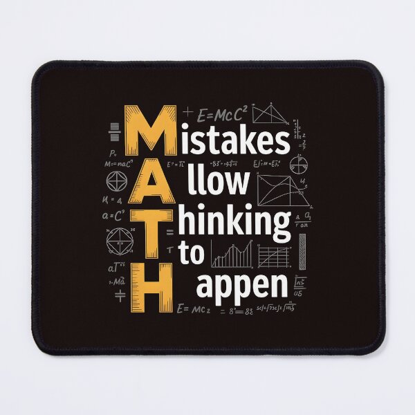 Item preview, Math Mistakes Allow Thinking To Happen – Math Teacher Humor Quote designed and sold by Redgiant87x.
