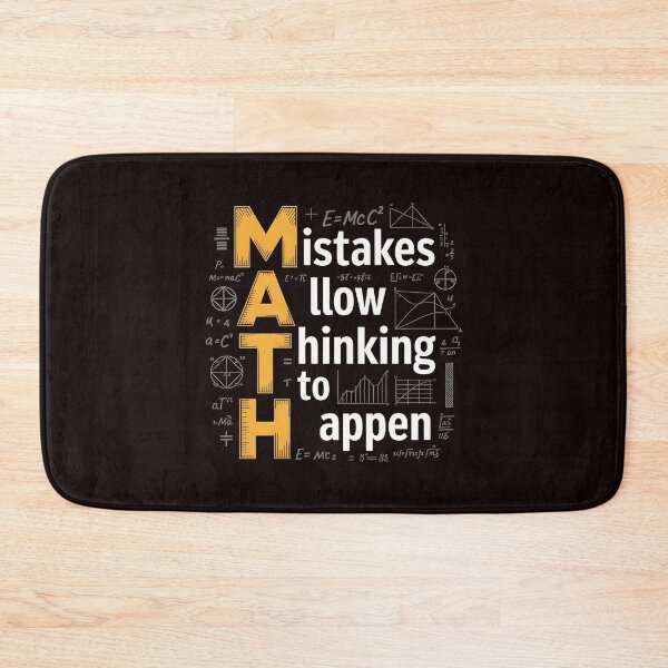 Item preview, Math Mistakes Allow Thinking To Happen – Math Teacher Humor Quote designed and sold by Redgiant87x.
