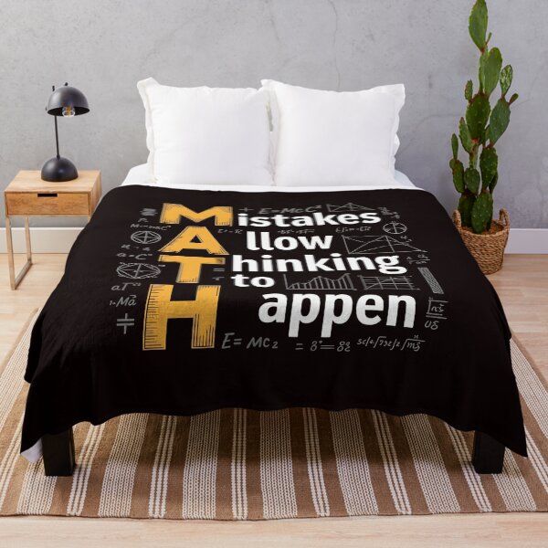 Item preview, Math Mistakes Allow Thinking To Happen – Math Teacher Humor Quote designed and sold by Redgiant87x.