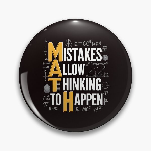 Item preview, Math Mistakes Allow Thinking To Happen – Funny Math Saying For Math Lovers designed and sold by Redgiant87x.