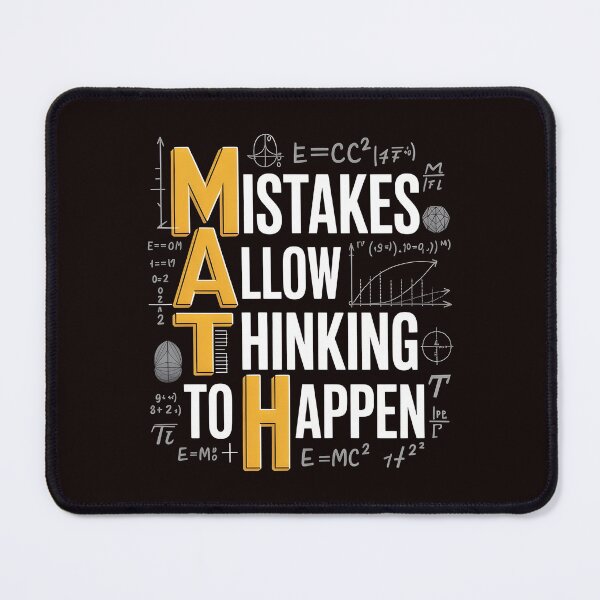 Item preview, Math Mistakes Allow Thinking To Happen – Funny Math Saying For Math Lovers designed and sold by Redgiant87x.