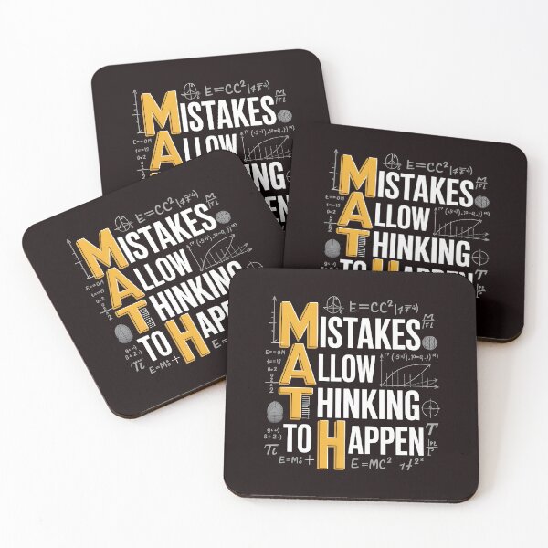 Item preview, Math Mistakes Allow Thinking To Happen – Funny Math Saying For Math Lovers designed and sold by Redgiant87x.