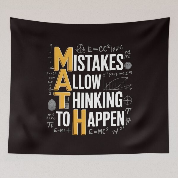 Item preview, Math Mistakes Allow Thinking To Happen – Funny Math Saying For Math Lovers designed and sold by Redgiant87x.