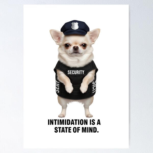 Item preview, Small Dog Big Security Energy – Funny Chihuahua Shirt designed and sold by Maximilianos.