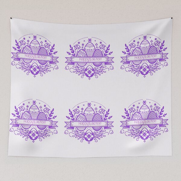 Item preview, Happy Easter Eggs Floral Design - Cute Spring Holiday Illustration.                           designed and sold by LunaPrintCo.