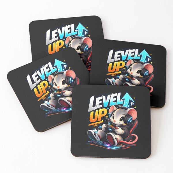 Item preview,  Gaming Mouse – Tiny gamer. Level up. designed and sold by Natart1004.