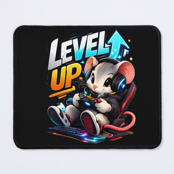 Item preview,  Gaming Mouse – Tiny gamer. Level up. designed and sold by Natart1004.