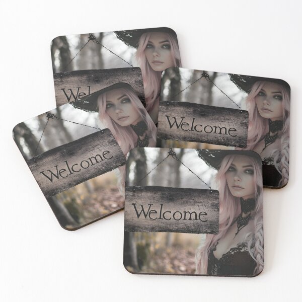 Item preview, Welcome Witch – Enchanted Forest Portal Print designed and sold by WhimsyWink.