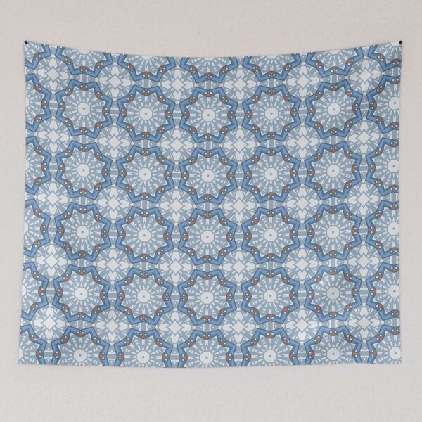 Item preview, Blue Geometric Mandala Tile: Seamless Moroccan Style Pattern designed and sold by Artsy Corner.