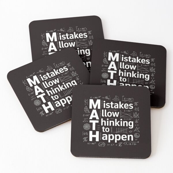 Item preview, Math Mistakes Allow Thinking To Happen – Math Teacher Inspirational Quote designed and sold by Redgiant87x.