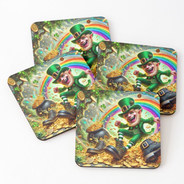 Item preview, Mischievous Leprechaun Rainbow Gold Adventure designed and sold by NancyzKreations.