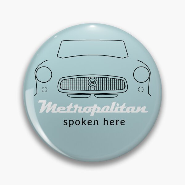 Item preview, Nash Metropolitan 1950s classic car "spoken here" (black/white) designed and sold by soitwouldseem.