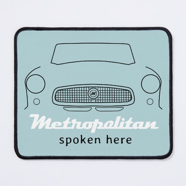 Item preview, Nash Metropolitan 1950s classic car "spoken here" (black/white) designed and sold by soitwouldseem.