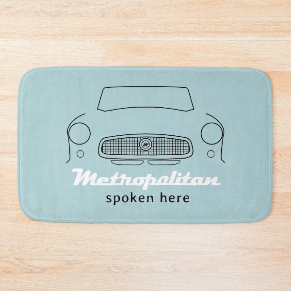 Item preview, Nash Metropolitan 1950s classic car "spoken here" (black/white) designed and sold by soitwouldseem.