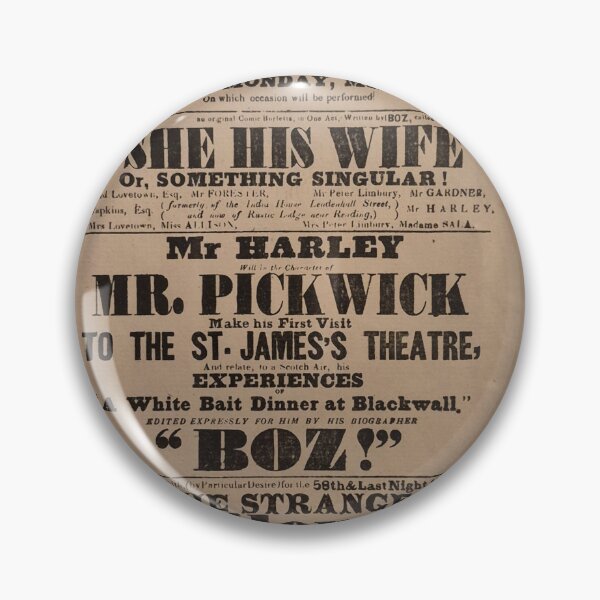 Item preview, Vintage 19th Century Poster Charles Dickens designed and sold by KALEIDOSCOPE UK.