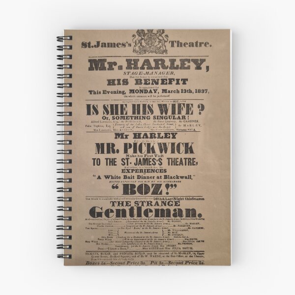 Item preview, Vintage 19th Century Poster Charles Dickens designed and sold by KALEIDOSCOPE UK.