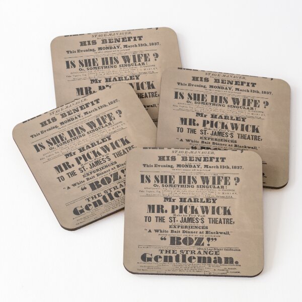 Item preview, Vintage 19th Century Poster Charles Dickens designed and sold by KALEIDOSCOPE UK.