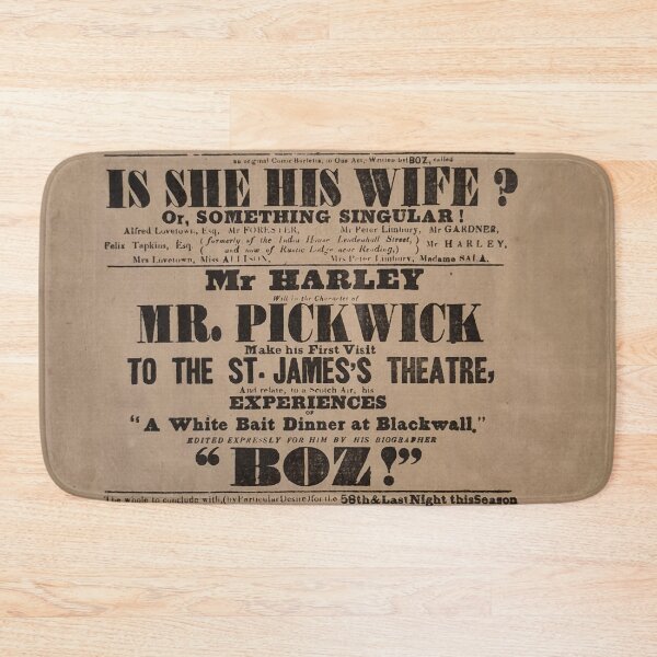Item preview, Vintage 19th Century Poster Charles Dickens designed and sold by KALEIDOSCOPE UK.