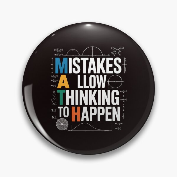 Item preview, Math Mistakes Allow Thinking To Happen – Math Lover Funny Math Saying designed and sold by Redgiant87x.