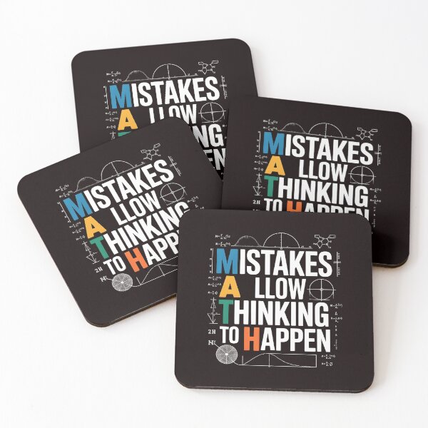 Item preview, Math Mistakes Allow Thinking To Happen – Math Lover Funny Math Saying designed and sold by Redgiant87x.