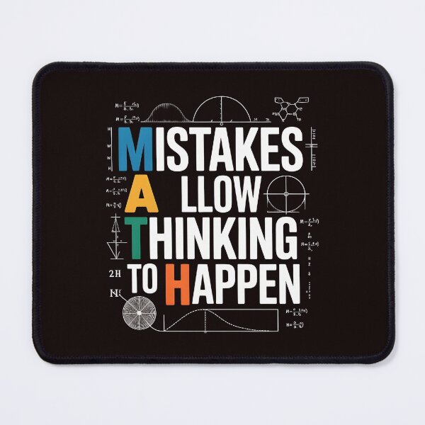 Item preview, Math Mistakes Allow Thinking To Happen – Math Lover Funny Math Saying designed and sold by Redgiant87x.