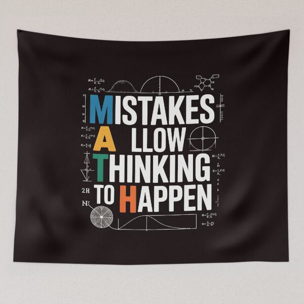 Item preview, Math Mistakes Allow Thinking To Happen – Math Lover Funny Math Saying designed and sold by Redgiant87x.