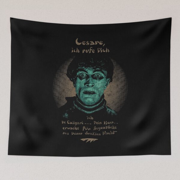 Item preview, The Cabinet Of Dr. Caligari The Somnambulist Cesare Distressed designed and sold by Power Up Prints.