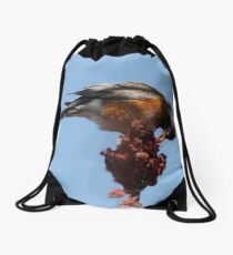 Honeysuckle Plucking Drawstring Bag