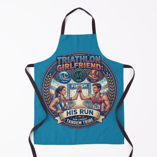 Item preview, Triathlon Girlfriend: Swim Bike His Run – Finisher Support Tribe designed and sold by RDproject.