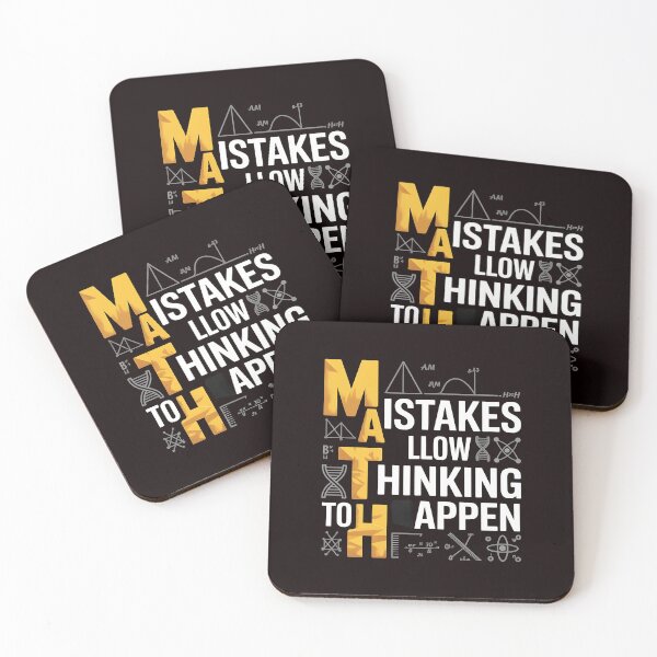 Item preview, Math Mistakes Allow Thinking To Happen – Classroom Math Teacher Humor designed and sold by Redgiant87x.
