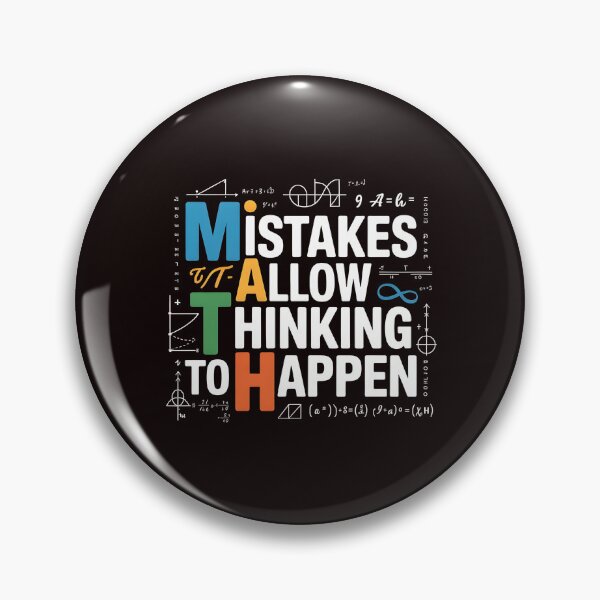 Item preview, Math Mistakes Allow Thinking To Happen – Funny Math Quote For Teachers designed and sold by Redgiant87x.