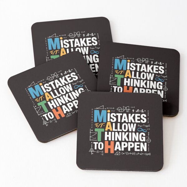 Item preview, Math Mistakes Allow Thinking To Happen – Funny Math Quote For Teachers designed and sold by Redgiant87x.