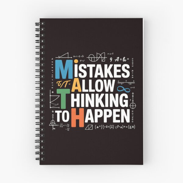 Item preview, Math Mistakes Allow Thinking To Happen – Funny Math Quote For Teachers designed and sold by Redgiant87x.