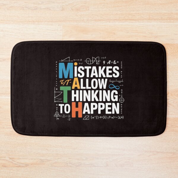 Item preview, Math Mistakes Allow Thinking To Happen – Funny Math Quote For Teachers designed and sold by Redgiant87x.