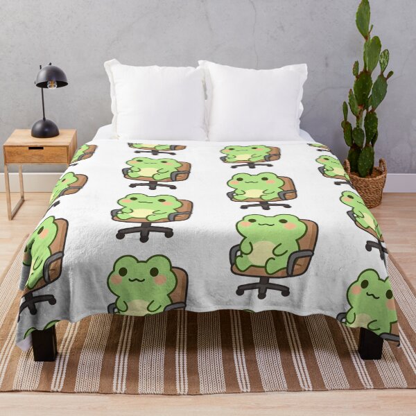 Aperçu de l'œuvre Grenouille assise sur une chaise de bureau créée et vendue par Kimicute.