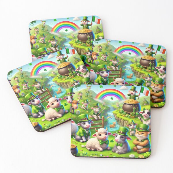 Item preview, Cute Irish Farm Animals Celebration designed and sold by NancyzKreations.