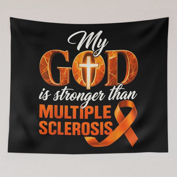 Item preview, My God Is Stronger Than Multiple Sclerosis Faith MS Awareness designed and sold by PhocoNibict.