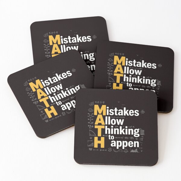 Item preview, Math Mistakes Allow Thinking To Happen – Math Lover Education Humor designed and sold by Redgiant87x.