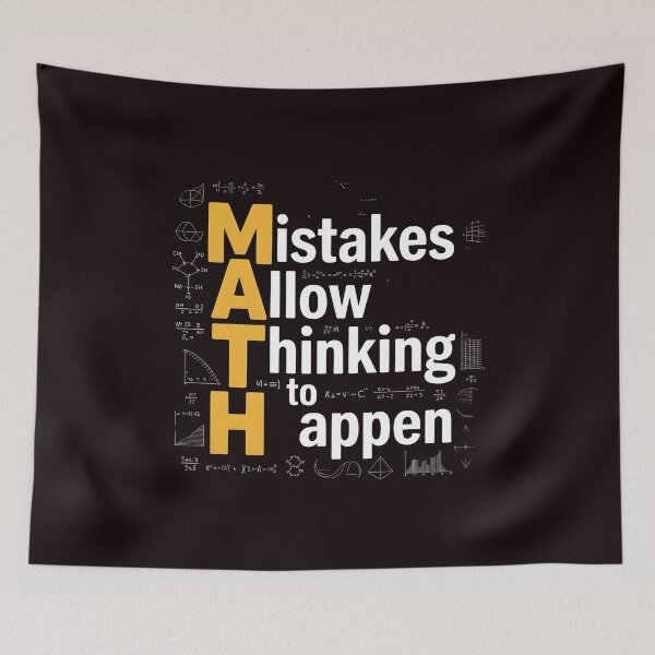 Item preview, Math Mistakes Allow Thinking To Happen – Math Lover Education Humor designed and sold by Redgiant87x.
