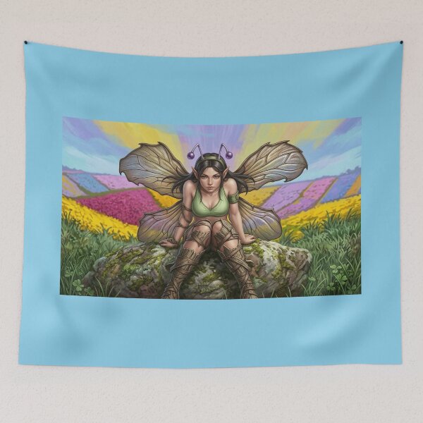 Item preview, Enchanted Butterfly Fairy Fantasy Nature Illustration designed and sold by KabronX.