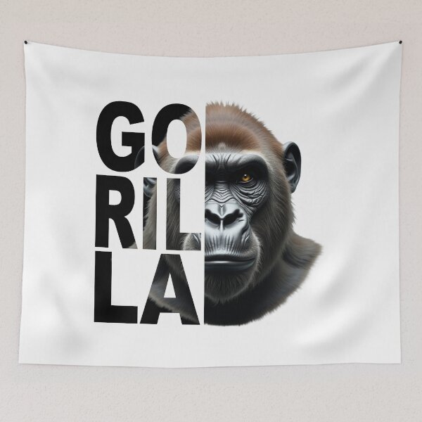 Item preview, Gorilla Portrait designed and sold by dkza.